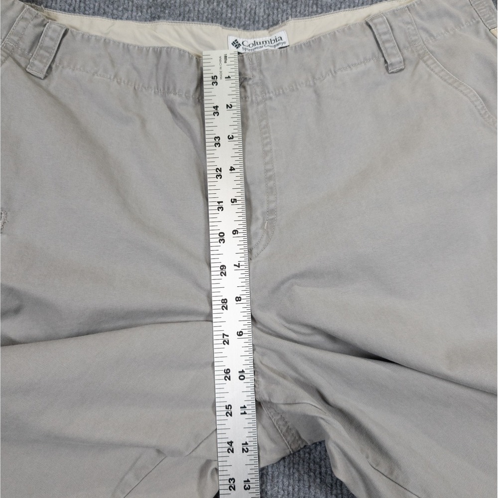 Columbia Outdoor Womens 14 Beige Khaki Utility Cargo Capri Pants Cropped 23 In - Picture 7 of 16